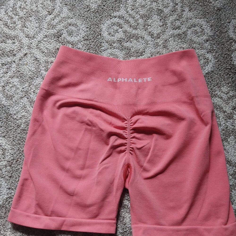 Alphalete amplify shorts pixel pink size small
